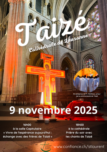 Prière de Taizé à la cathédrale 2025 - Affiche
